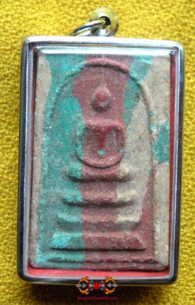 Grandes amulettes Phra Somdej multicolores anciennes. La Magie du Bouddha.