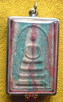 Grandes amulettes Phra Somdej multicolores anciennes. La Magie du Bouddha.