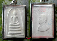 Amulette Phra Somdej blanche - Très Vénérable LP Pae. La Magie du Bouddha.