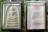 Amulette Phra Somdej blanche - Très Vénérable LP Pae. La Magie du Bouddha.