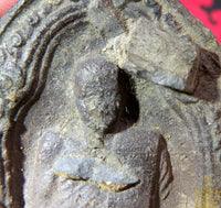 Tablette votive ancienne du Très Vénérable LP Khom du Wat Païrong Hua. La Magie du Bouddha.