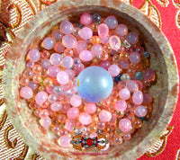 Bille bénie Look Geow et ringsels multicolores - Wat Phratat Nong Bua. La Magie du Bouddha.