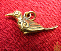 Amulette de charisme salika ling thong dorée - Vénérable Lersi Tafai. La Magie du Bouddha.