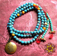 Chapelet tibétain mala pour la pratique du Bouddha de médecine Sangye Menla. La Magie du Bouddha.