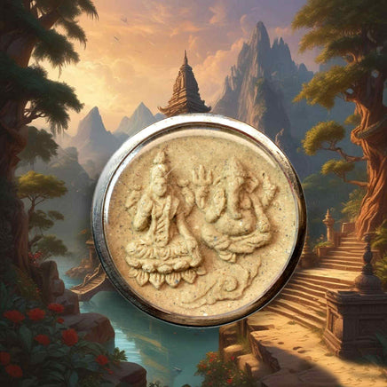 Amulette sacrée Shiva et Ganesh (édition spéciale 2017, Bangkok – 100 Maîtres) La Magie du Bouddha.