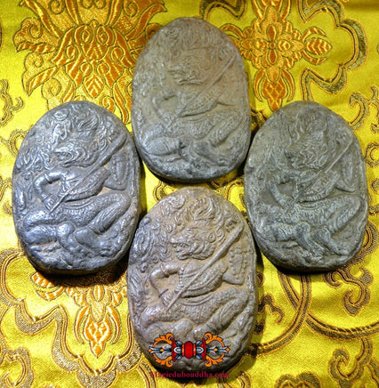 Tablette votive Lersi tatoueur à face de tigre. La Magie du Bouddha.