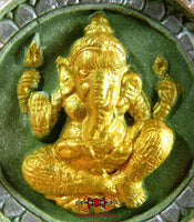 Grande amulette du Bouddha LP Sothorn et de Ganesh - Wat Nam Daeng. La Magie du Bouddha.