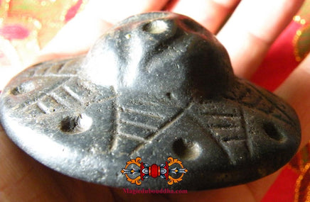 Grand talisman Thogchag Sino-Tibétain Vimana en pierre magnétique. La Magie du Bouddha.