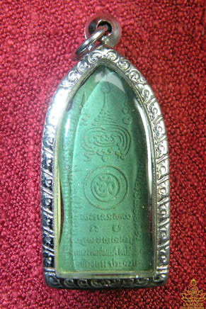 Amulette Phra Pikanet vert et or – Vénérable Luang Phor Samyot. La Magie du Bouddha.
