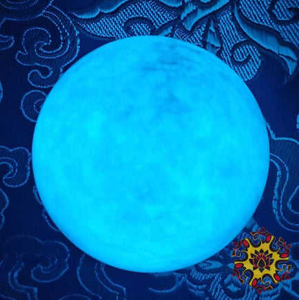 Boules de pierre sacrée Chinoise fluorescente Ye Ming Zhu - Vertes ou bleues. La Magie du Bouddha.