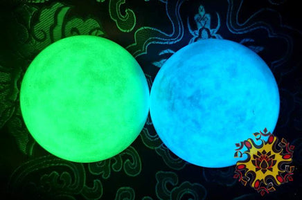 Boules de pierre sacrée Chinoise fluorescente Ye Ming Zhu - Vertes ou bleues. La Magie du Bouddha.