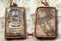 Amulette Phra Somdej sculptée en pierre-relique Hin Phratat. magiedubouddha
