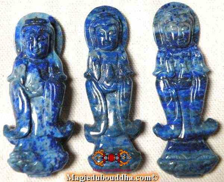 guan yin debout - lapis lazulli
