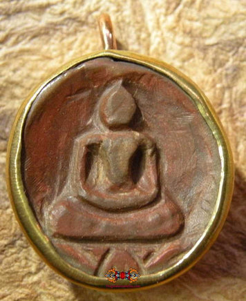 Amulettes Phra Somdej rondes en pierre-relique Hin Phratat. magiedubouddha
