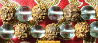 Chapelet Hindouiste en rudraksha et cristal - Shiva et Shakti. magiedubouddha