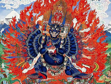 Amulette Yantra de Yamantaka (Vajrabhairava). La Magie du Bouddha.