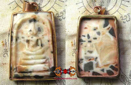 Amulette Phra Somdej sculptée en pierre-relique Hin Phratat. magiedubouddha