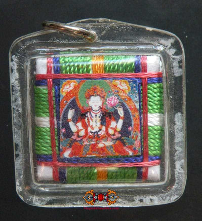 Amulette Tibétaine Yantra de Chenrezi vendor-unknown