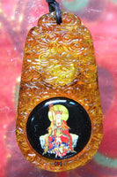 Amulette du Bouddha Ksitigarbha - Temple de Baisui Gong (temple de la longévité). La Magie du Bouddha.