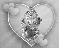 Belle petite amulette d'amour de bébé Ganesh Phra Pikanet Noi - Vénérable Kruba Chaiya Pathapi. La Magie du Bouddha.