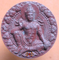 Grande amulette Jatukham Rammathep rouge - Wat Phra Mahatat. magiedubouddha