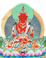 Amulette Tibétaine Mantra du Bouddha Amithayus (avec Rilbu) - Pour la longévité. La Magie du Bouddha.