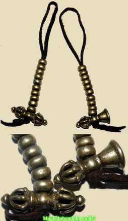 Grands compteurs de mantra pour mala - cloche et dorje en bronze. La Magie du Bouddha.