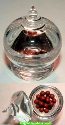 Pilules sacrées Tibétaines de nectar Mani Rilbu par Sa Sainteté le Dalaï Lama. La Magie du Bouddha.