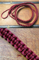 Ceintures Thai pour amulettes - couleurs rouge et safran. magiedubouddha.com