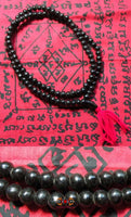 Chapelet Bouddhiste Thai Look Phrakham en poudre de fer bleu magique Lek Namphi. La Magie du Bouddha.