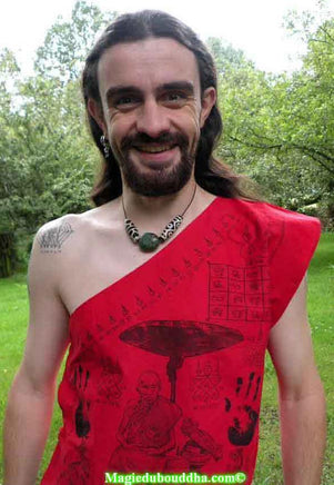 Chemise magique de guerrier Seuar Yant par le Très Vénérable LP Kui. La Magie du Bouddha.