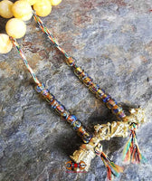 Chapelet bouddhiste Tibétain mala pour la pratique de Manjushri + cadre. La Magie du Bouddha.