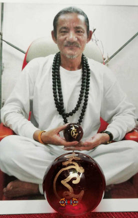 Boule de cristal de méditation Look Geow Samadhi - Vénérable Ajarn Deng. La Magie du Bouddha.