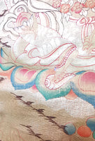 Thangka dorée du Dieu Tibétain des richesses (Jambhala / Kubéra). magiedubouddha