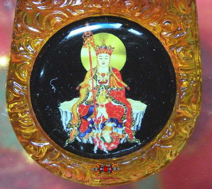 Amulette du Bouddha Ksitigarbha - Temple de Baisui Gong (temple de la longévité). La Magie du Bouddha.