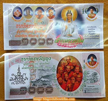 Billet de fortune de Guan Yin La Magie du Bouddha.