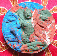 Amulette Thai multicolore de Jatukham Rammathep et Ganesh - Wat Mahatat. magiedubouddha