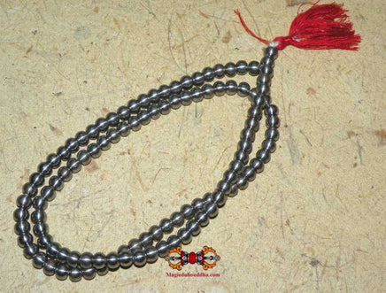 Exceptionnel : mala de fer du Mahasiddha Thang Tong Gyalpo. magiedubouddha