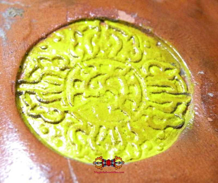 Tsa Tsa Tibétaine peinte de Vajrapani (Chana Dorje). La Magie du Bouddha.