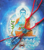 Amulette de santé Ringsel du Bouddha Sangye Menla. La Magie du Bouddha.