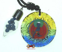 Amulette de santé du Bouddha de la médecine Sangye Menla (avec pilules sacrées Rilbu). La Magie du Bouddha.