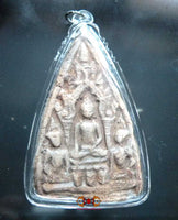 Belle tablette votive Bouddhiste ancienne Thai.