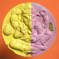 Grande amulette bicolore de Ganesh et Jatukham Rammathep. magiedubouddha