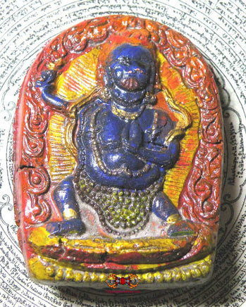 Tsa Tsa Tibétaine peinte de Vajrapani (Chana Dorje). La Magie du Bouddha.