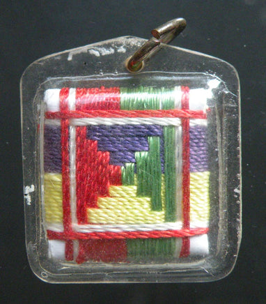 Amulette Tibétaine Yantra de Dorje Sempa (Vajrasattva) - Pour la purification du karma. La Magie du Bouddha.