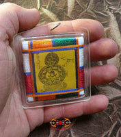Amulette Tibétaine Yantra Dza-Rung (Chakra de Rahula) - contre les mauvaises influences astrologiques. La Magie du Bouddha.