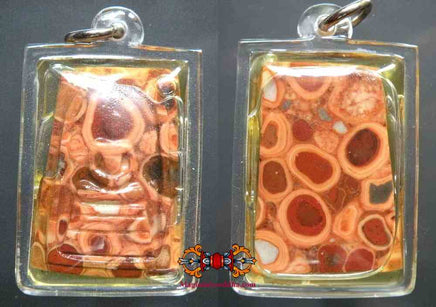 Amulettes Phra Somdej sculptées en pierre relique Hin Phratat marbrée magiedubouddha