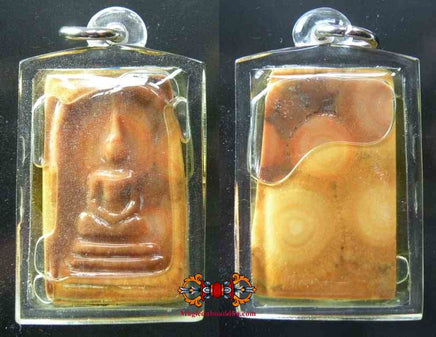 Amulettes Phra Somdej sculptées en pierre relique Hin Phratat marbrée magiedubouddha