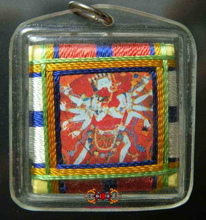 Amulette Tibétaine Yantra de Chakrasamvara. magiedubouddha