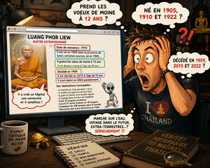 When artificial intelligence invents the life of a Buddhist master
